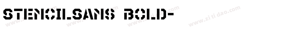 StencilSans Bold字体转换